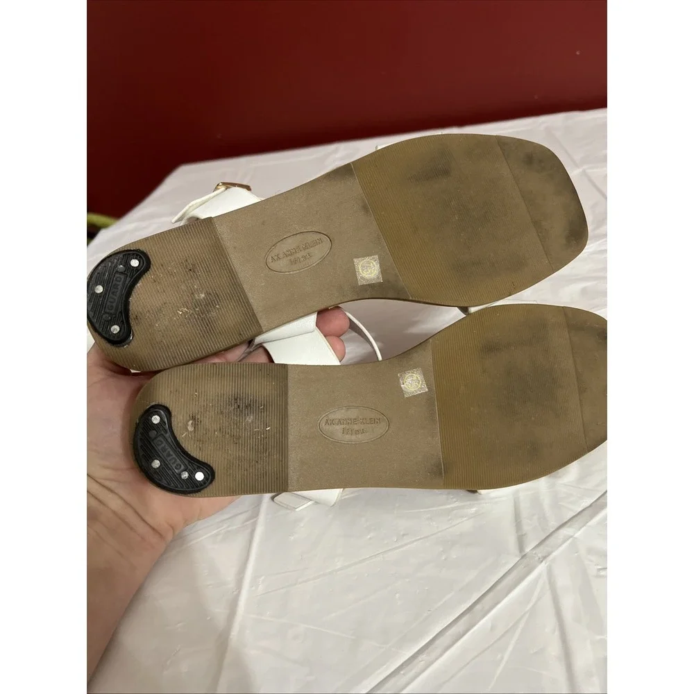 White Size 7.5 Anne Klein Iflex Sling back Sandals